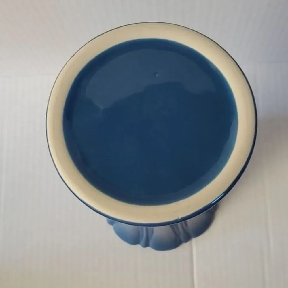 Fiestaware Fiesta Medium Flower Vase Holder Container CERAMIC Dish Lapis Blue